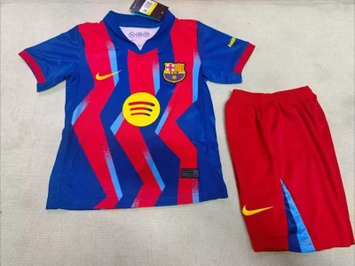 2025/2026 Barcelona Fourth Away Football Shirt Kids Size 1:1 Thai Quality