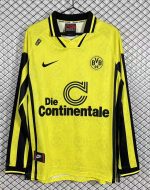 1996/1997 Retro Long sleeves Dortmund Home Football Shirt 1:1 Thai Quality