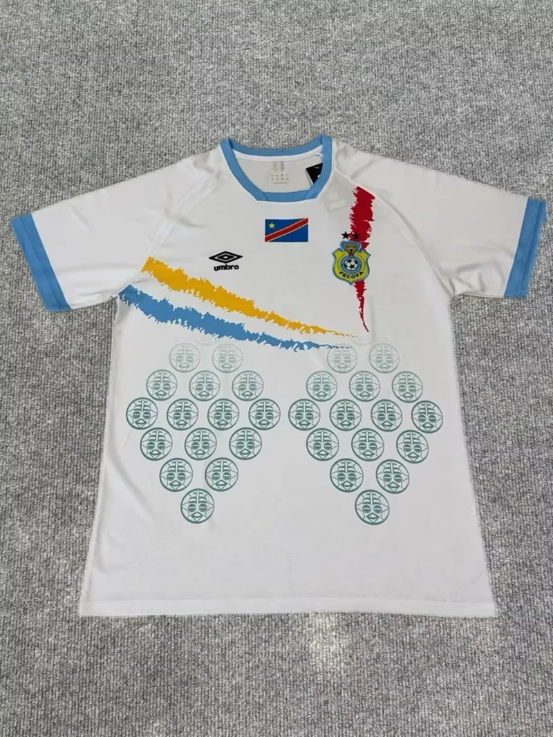 48abda6f70fc4a2efc8d97dcbc452fef 2025 Democratic Republic of the Congo Away Football Shirt 1:1 Thai Quality