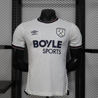 2025/2026 Player Version West Ham United White Football Shirt 1:1 Thai Quality