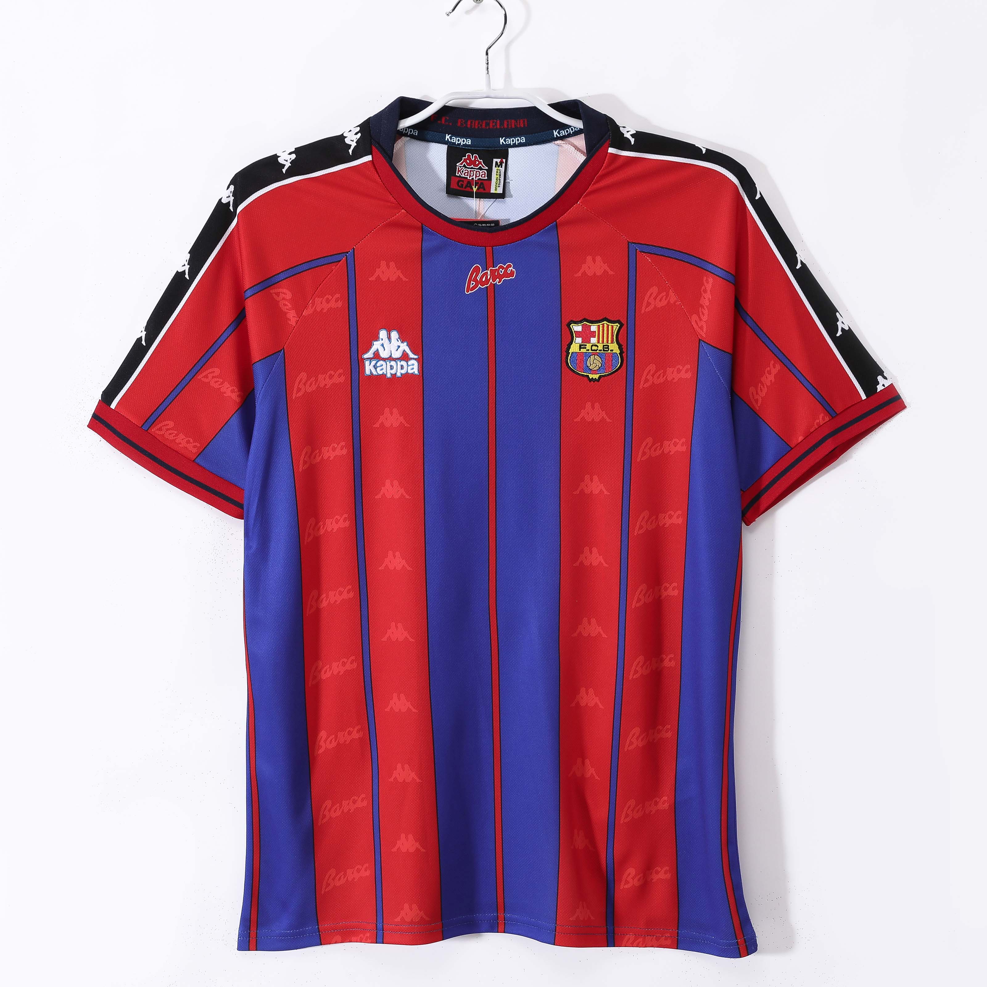 1997/1998 Retro Barcelona Home Football Shirt 1:1 Thai Quality
