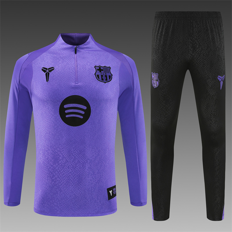 508f8149a2008a1ca6e98ba230f13e2c 2025/2026 Barcelona Half-Pull Training Suit Football Shirt 1:1 Thai Quality Set