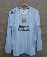 2007/2008 Manchester City Home Long Sleeve  Football Shirt 1:1 Thai Quality