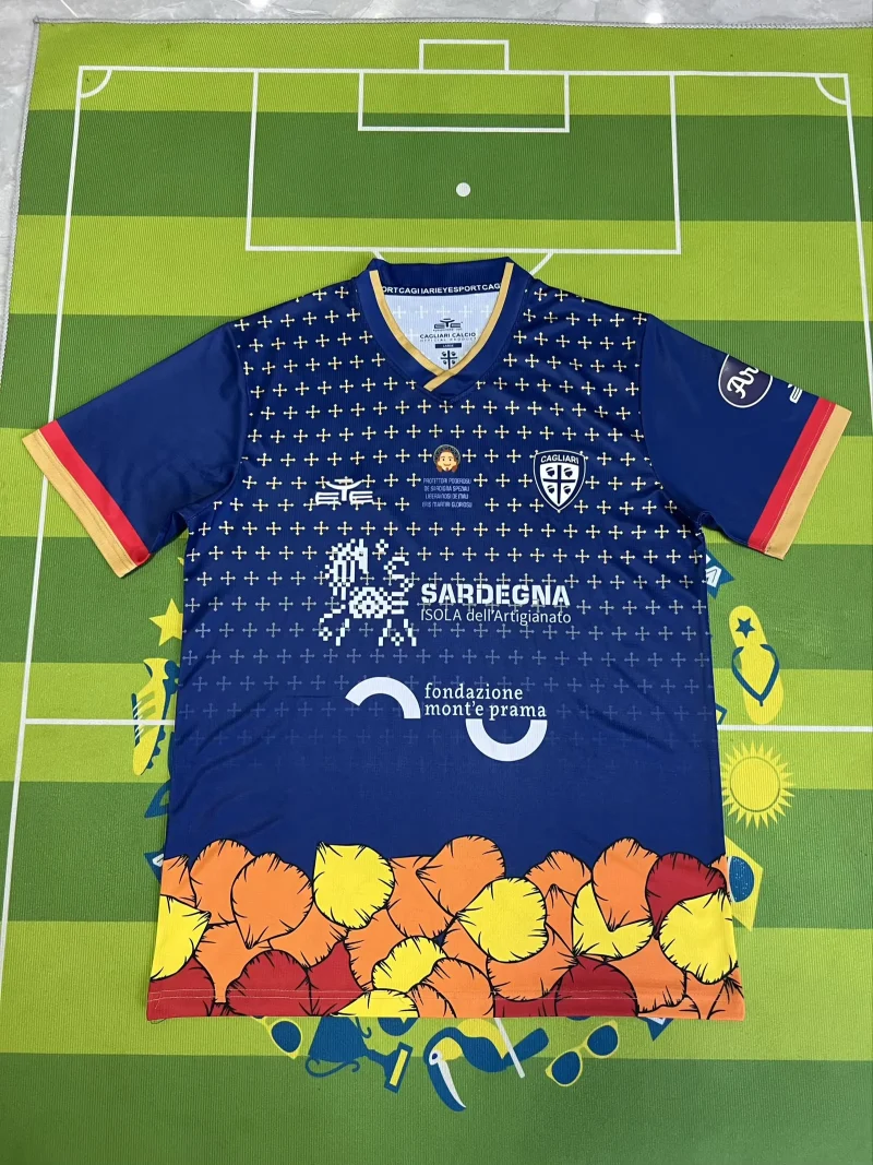 51c284922913bfbcfa48ddba6c64d3f0 2025/2026 Cagliari Calcio Special Edition Football Shirt 1:1 Thai Quality
