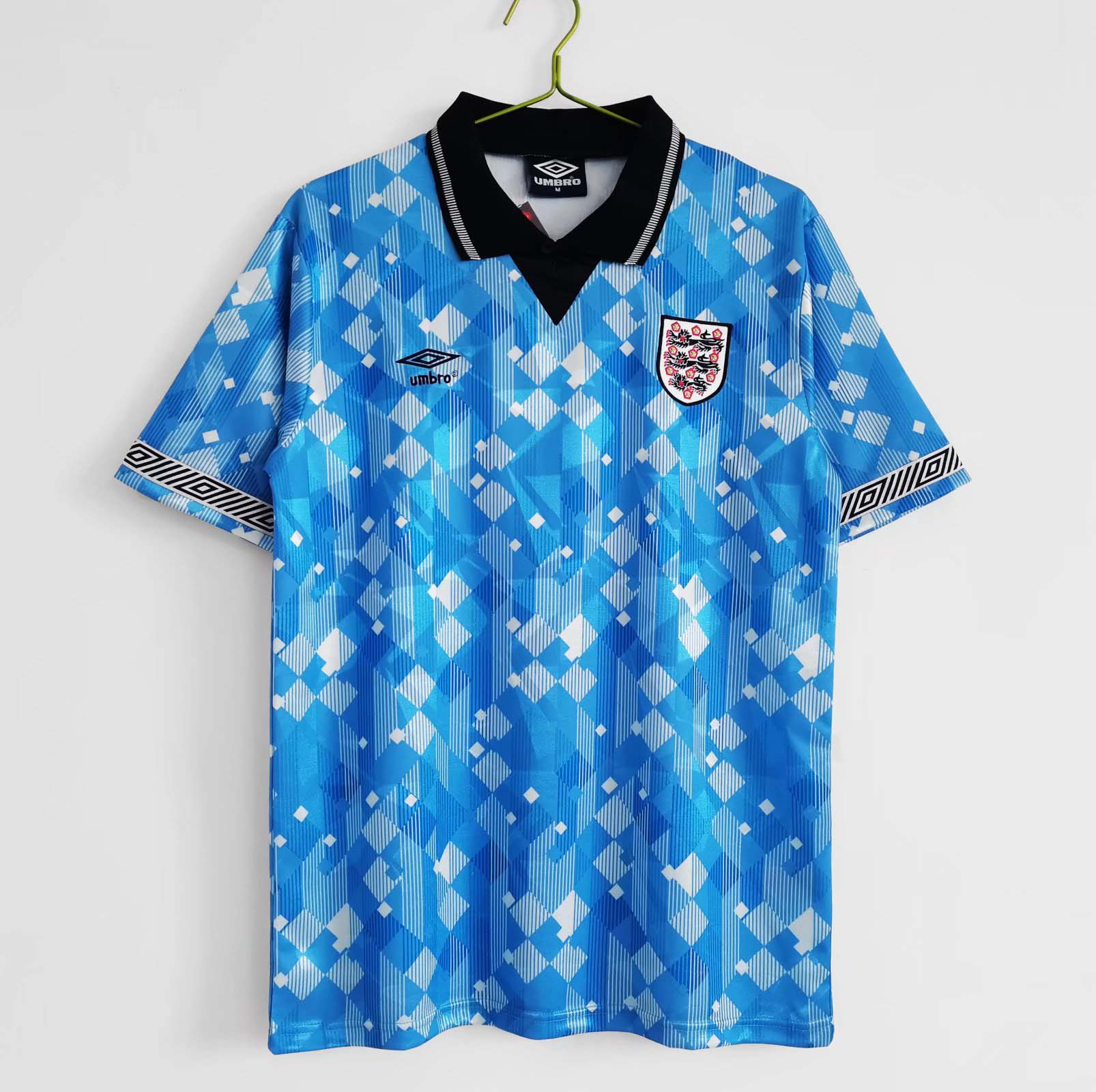 5204665e3c57ec207c5bc0da50bde532 1990 Retro England Third Away Football Shirt 1:1 Thai Quality