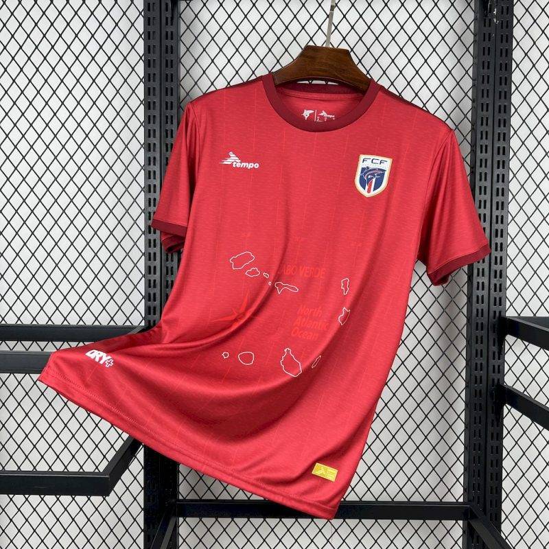 52ff9739854b17a70806faefd7a7d9f7 2024 Cape Verde Home Football Shirt 1:1 Thai Quality