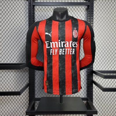 2025/2026 Player Version Long Sleeve River Plate Home Football Shirt 1:1 Thai Quality