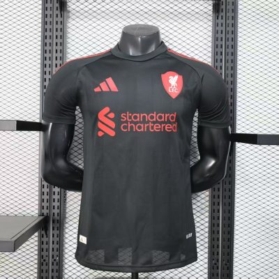 2025/2026 Player Version Liverpool Black Football Shirt 1:1 Thai Quality