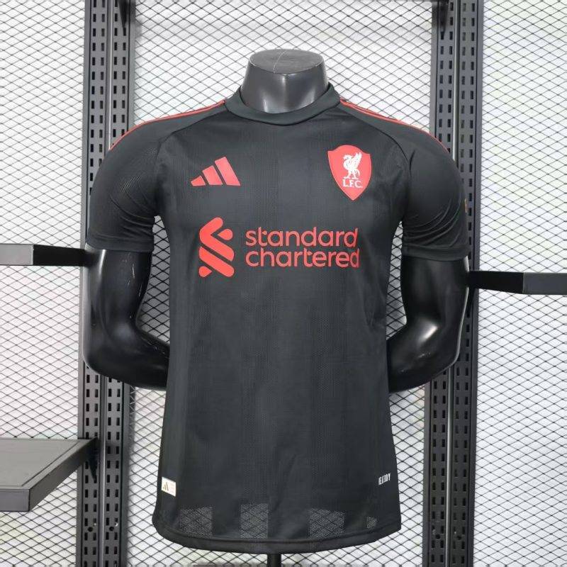5745a1bfc7f869d09bc755d855aea284 2025/2026 Player Version Liverpool Black Football Shirt 1:1 Thai Quality