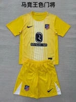 2025/2026 Atletico Madrid Goalkeeper Football Shirt Kids Size 1:1 Thai Quality