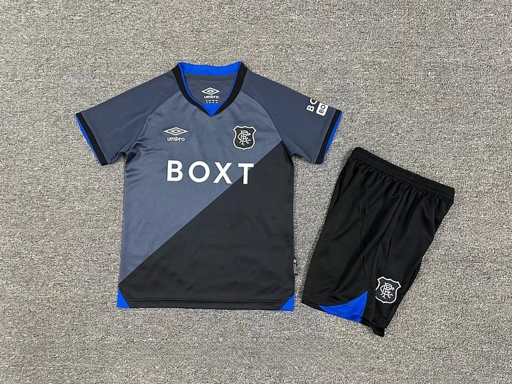 5af935842d5337fa23eaecccd3a3c730 2025/2026 Rangers Third Away Football Shirt Kids Size 1:1 Thai Quality