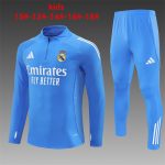 2025/2026 Real Madrid Half-Pull Training Suit Football Shirt Kids Size