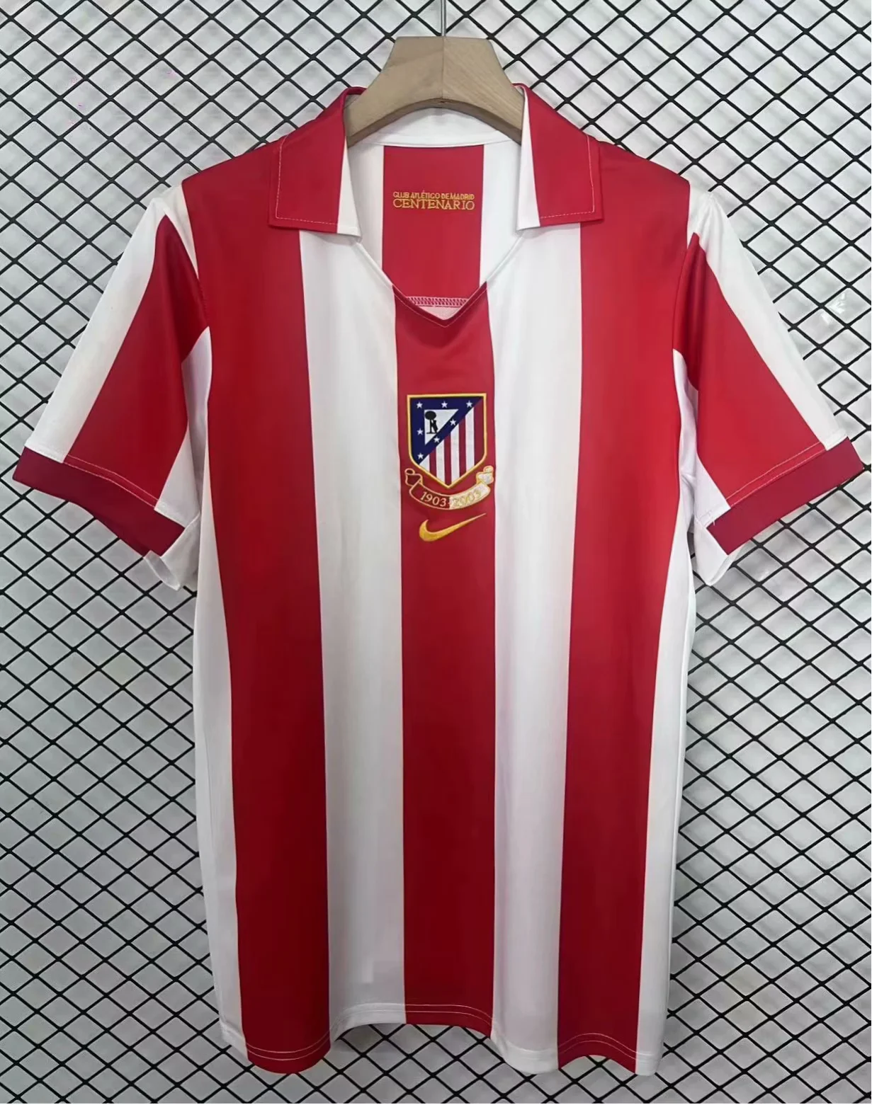 2003/2004 Retro Atletico Madrid Home Football Shirt 1:1 Thai Quality