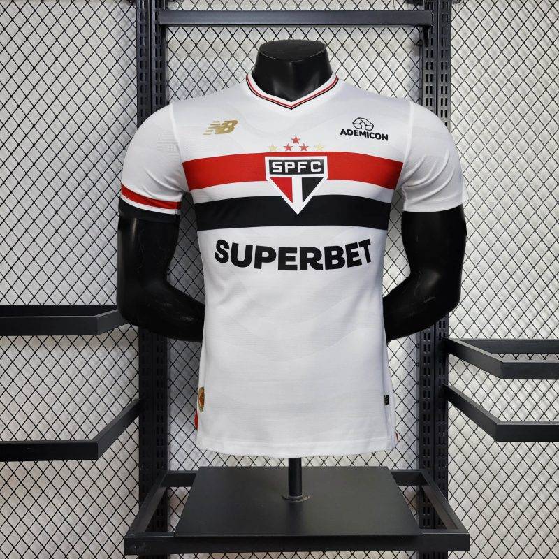 5b88796ed98fc12b2ba3e24afe659d2e 2025/2026 Player Version São Paulo Home Football Shirt 1:1 Thai Quality