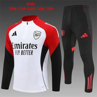 2025/2026 Arsenal Half-Pull Training Suit Football Shirt Kids Size