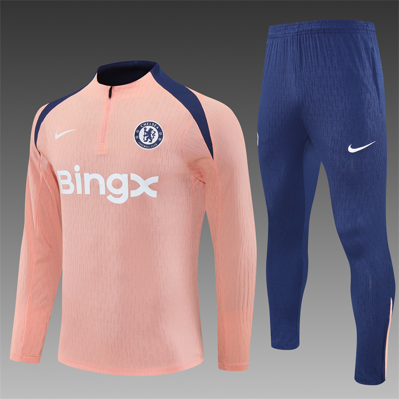 63b60f6197793e0504663e247d786d96 2025/2026 Chelsea Half-Pull Training Suit Football Shirt 1:1 Thai Quality Set