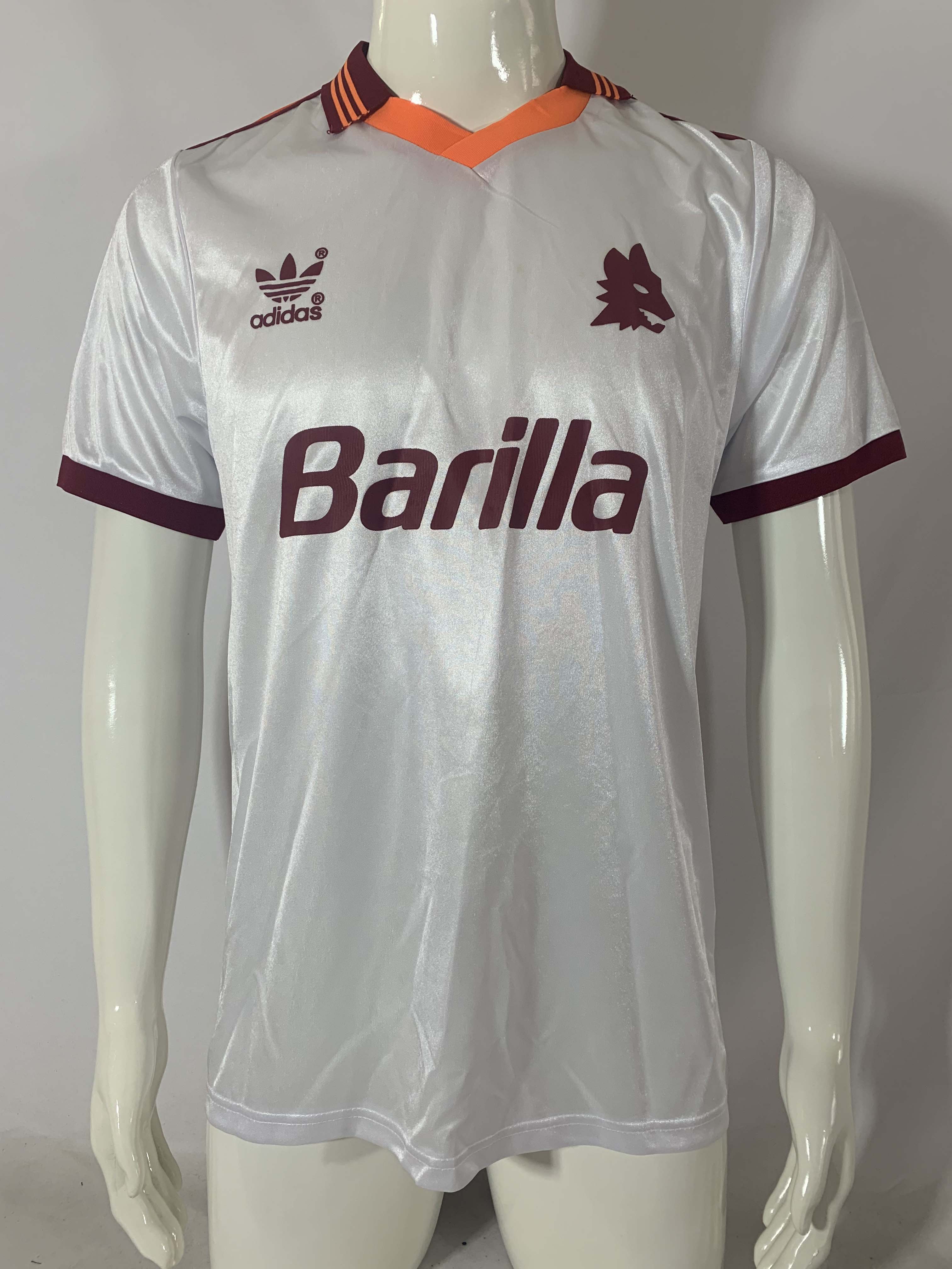 1992/1993 Retro AS Roma Away Football Shirt 1:1 Thai Quality