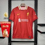【CHAMPIONS】2024/2025 Liverpool Home Football Shirt 1:1 Thai Quality