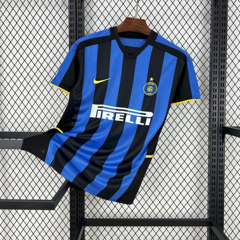 67c9aaf2f2bcb96055eba98691dc1d1e 2003/2004 Retro Inter Milan Home Football Shirt 1:1 Thai Qualit