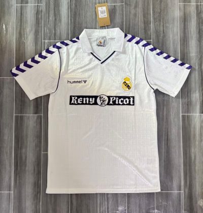 1989/1990 Real Madrid Home Football Shirt 1:1 Thai Quality