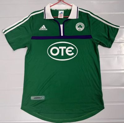 2000/2001 Panathinaikos Home Football Shirt 1:1 Thai Quality
