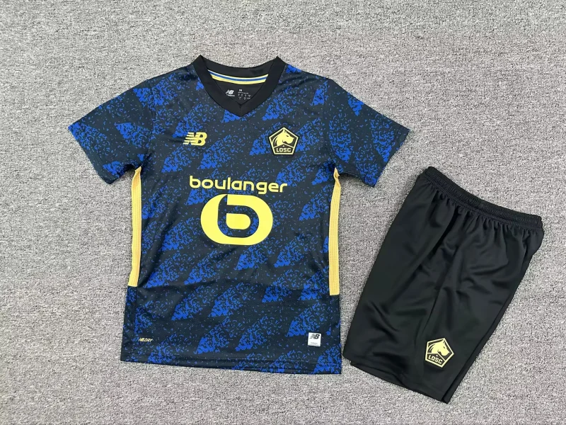 6a06ebf413b13e5dfa85c01666ba8444 2025/2026 Lille LOSC Third Away Football Shirt Kids Size 1:1 Thai Quality