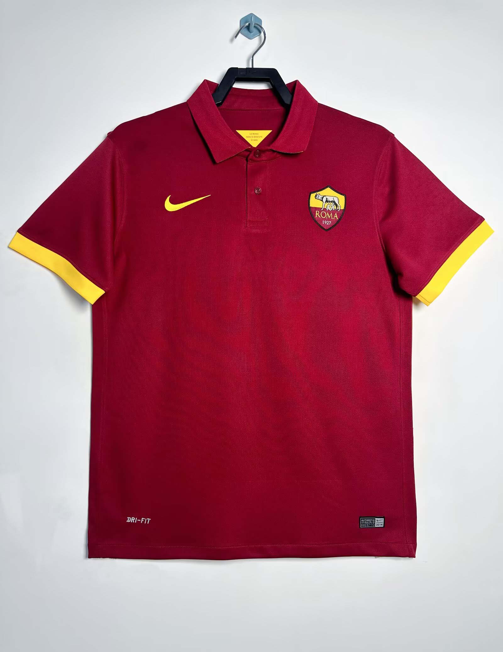 2014/2015 Retro AS Roma Home Football Shirt 1:1 Thai Quality