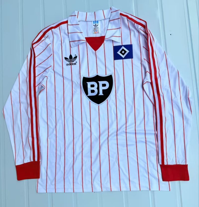 1982/1983 Retro Hamburg Home Long Sleeves Football Shirt 1:1 Thai Quality
