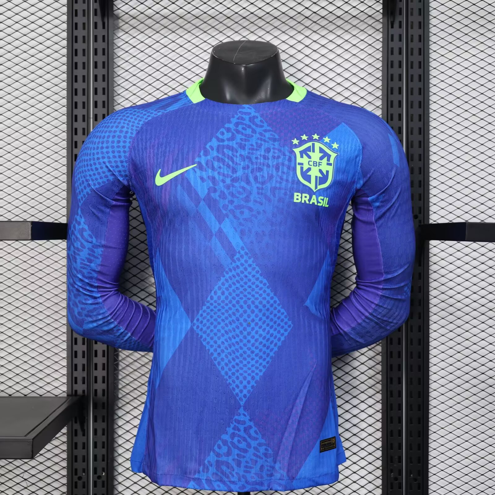 2025 Player Version Long Sleeve Brazil Away Football Shirt 1:1 Thai Quality