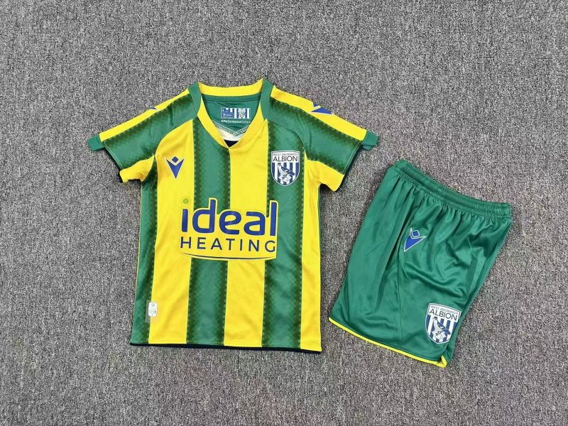 76b0cf8dead591eaaa60726a6827b215 2025/2026 West Bromwich Away Football Shirt Kids 1:1 Thai Quality