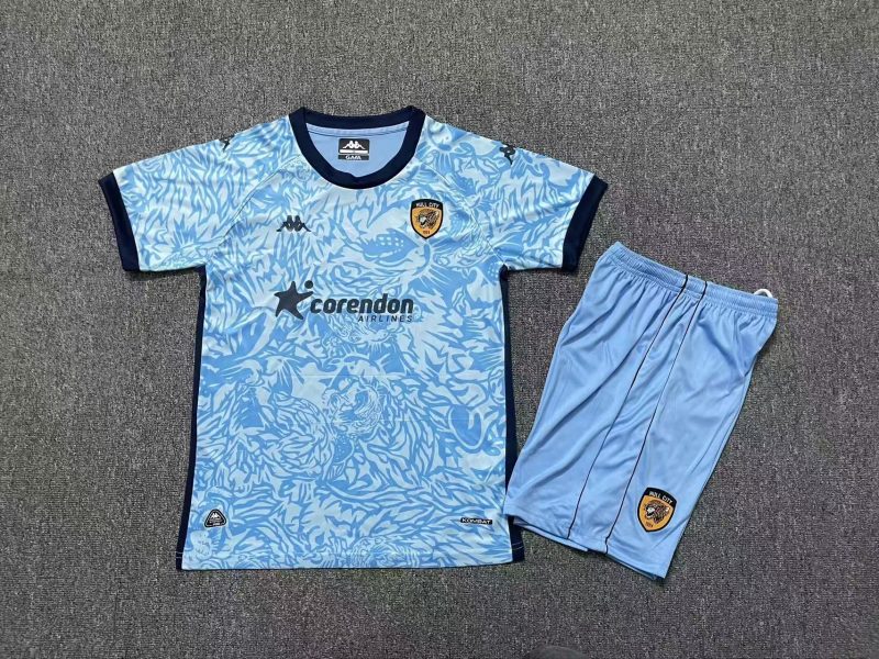 78440f9a43fa1a122575b005a36981dd 2025/2026 Hull City Third Football Shirt Kids Size 1:1 Thai Quality