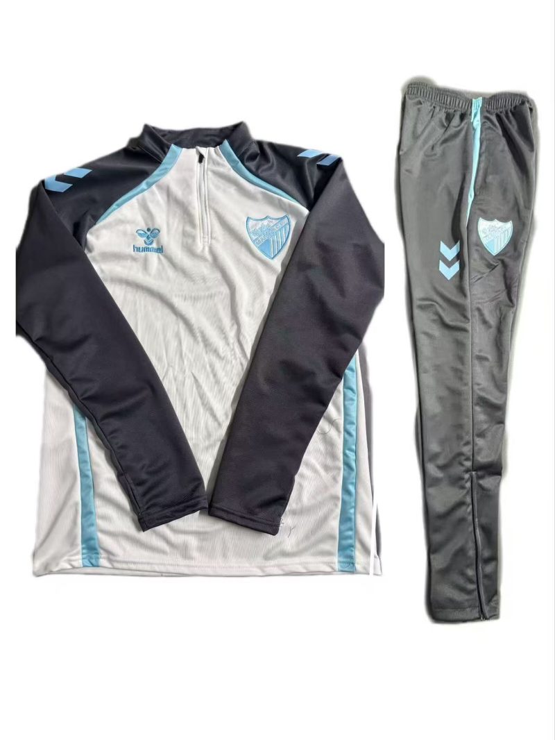 2025/26 Malaga Half-Pull Training Suit Football Shirt 1:1 Thai Quality Set