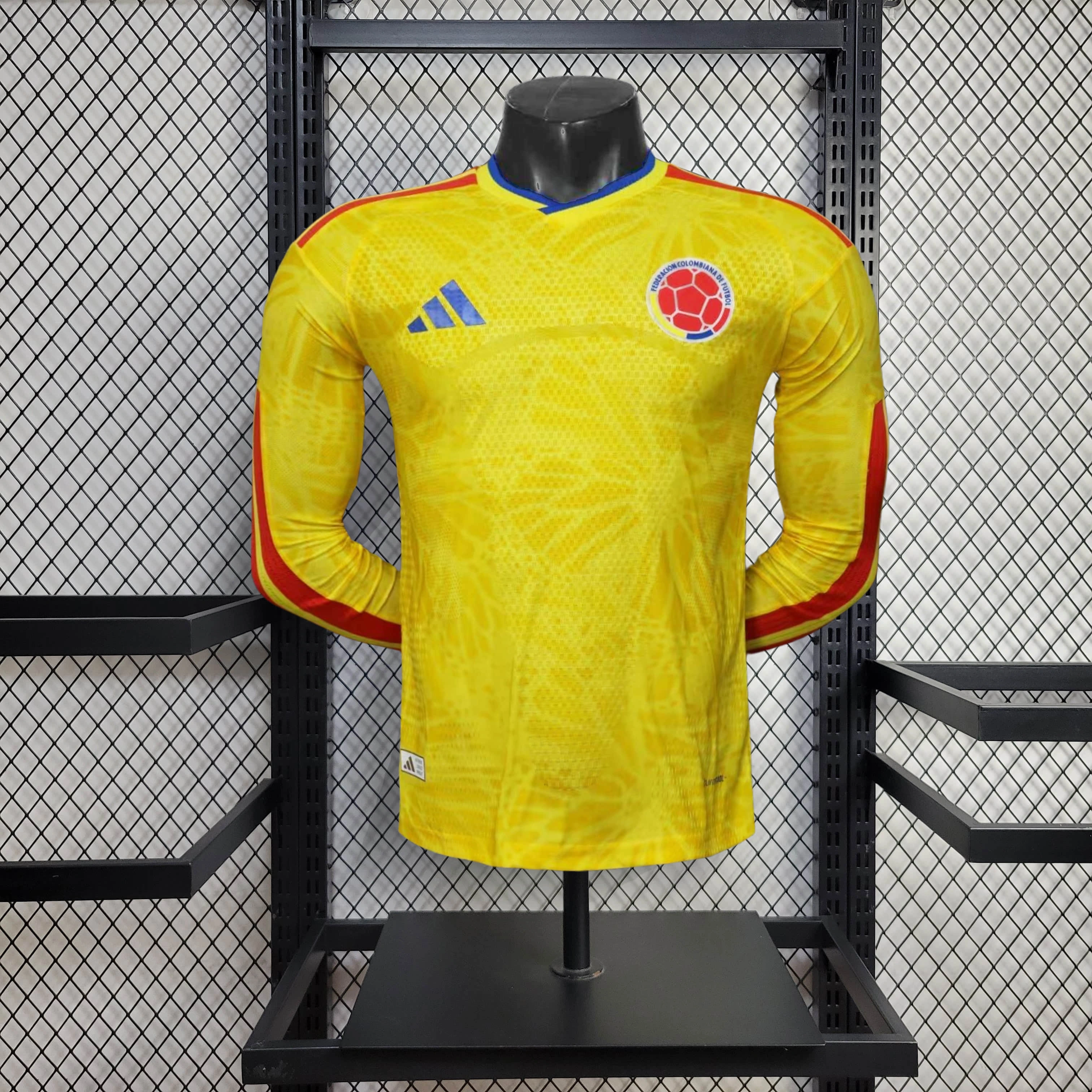 2026 Long Sleeve Player Version Colombia Home World Cup Football Shirt 1:1 Thai Quality