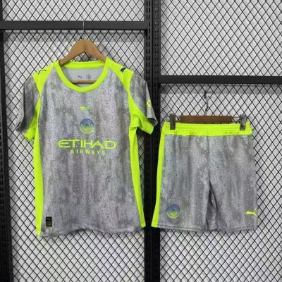 2025/2026 Manchester City Third Football Shirt Kids Size 1:1 Thai Quality