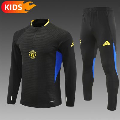2025/2026 Manchester United Half-Pull Football Shirt Kids Size