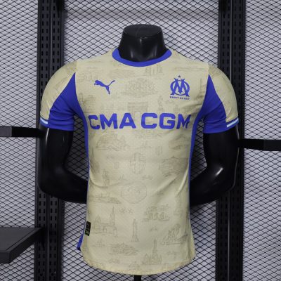 2025/2026 Player Version Olympique Marseille Fourth Away Football Shirt 1:1 Thai Quality