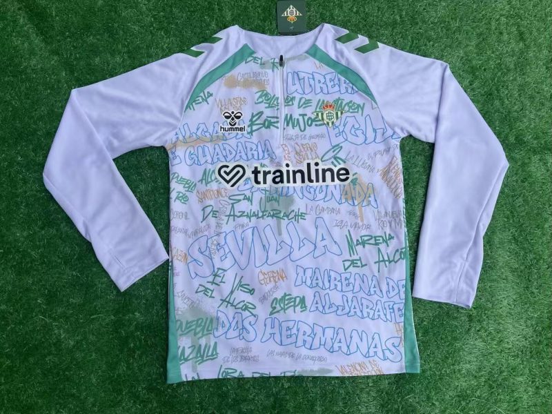 8504bf9b27a140e500ec7bcd5ec40ff4 2025/2026 Real Betis Training suit Long sleeves Football Shirt 1:1 Thai Quality