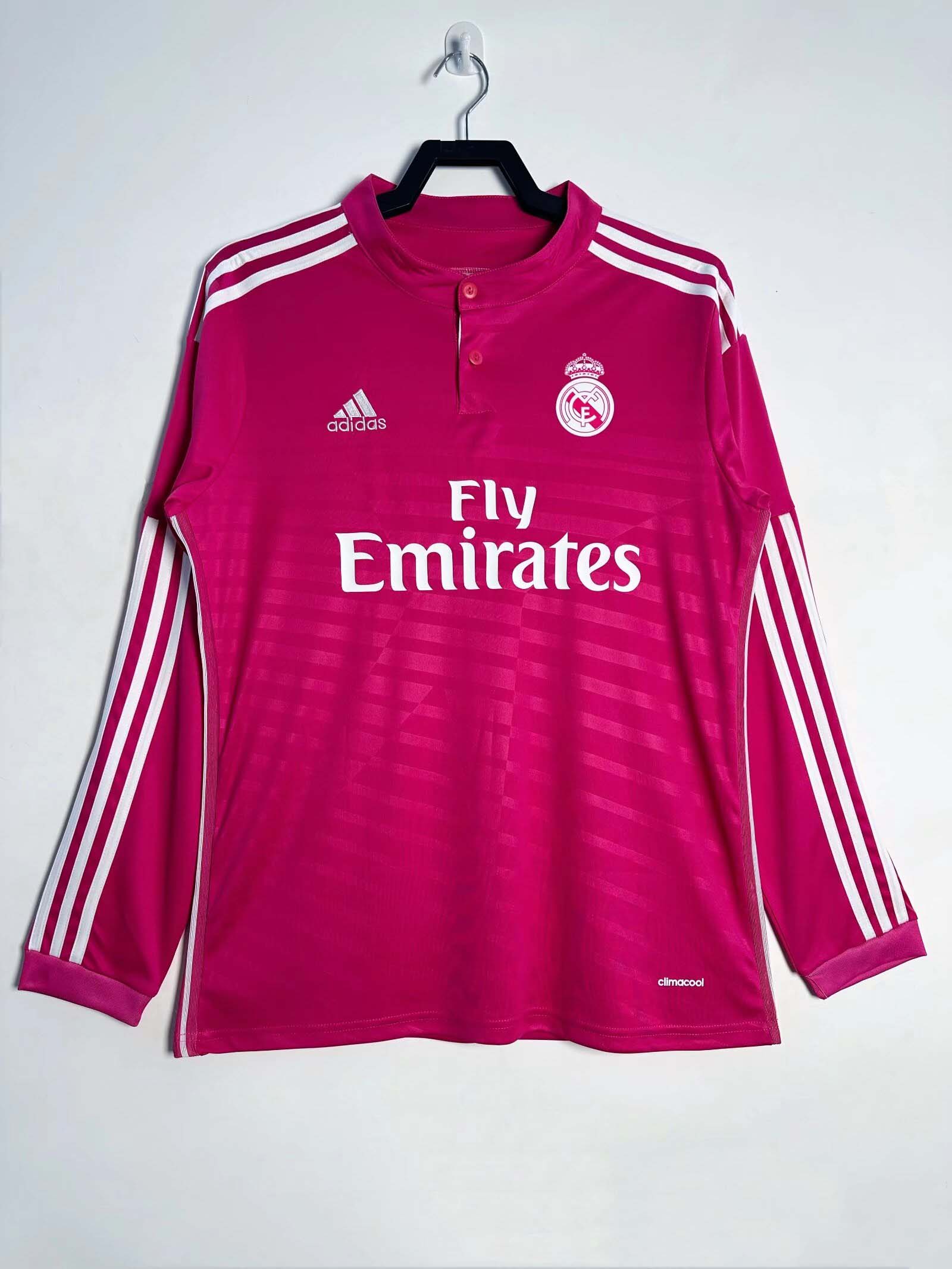 2014/2015 Retro Long Sleeve Real Madrid Away Football Shirt 1:1 Thai Quality