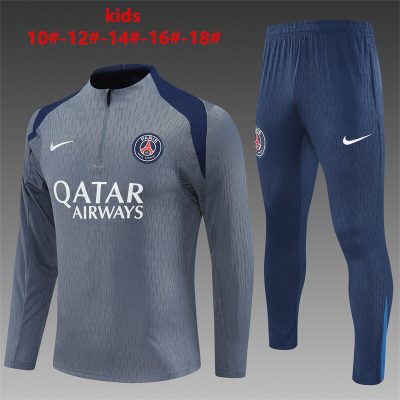 2025/2026 Paris Saint-Germain Half-Pull Training Suit Football Shirt Kids Size