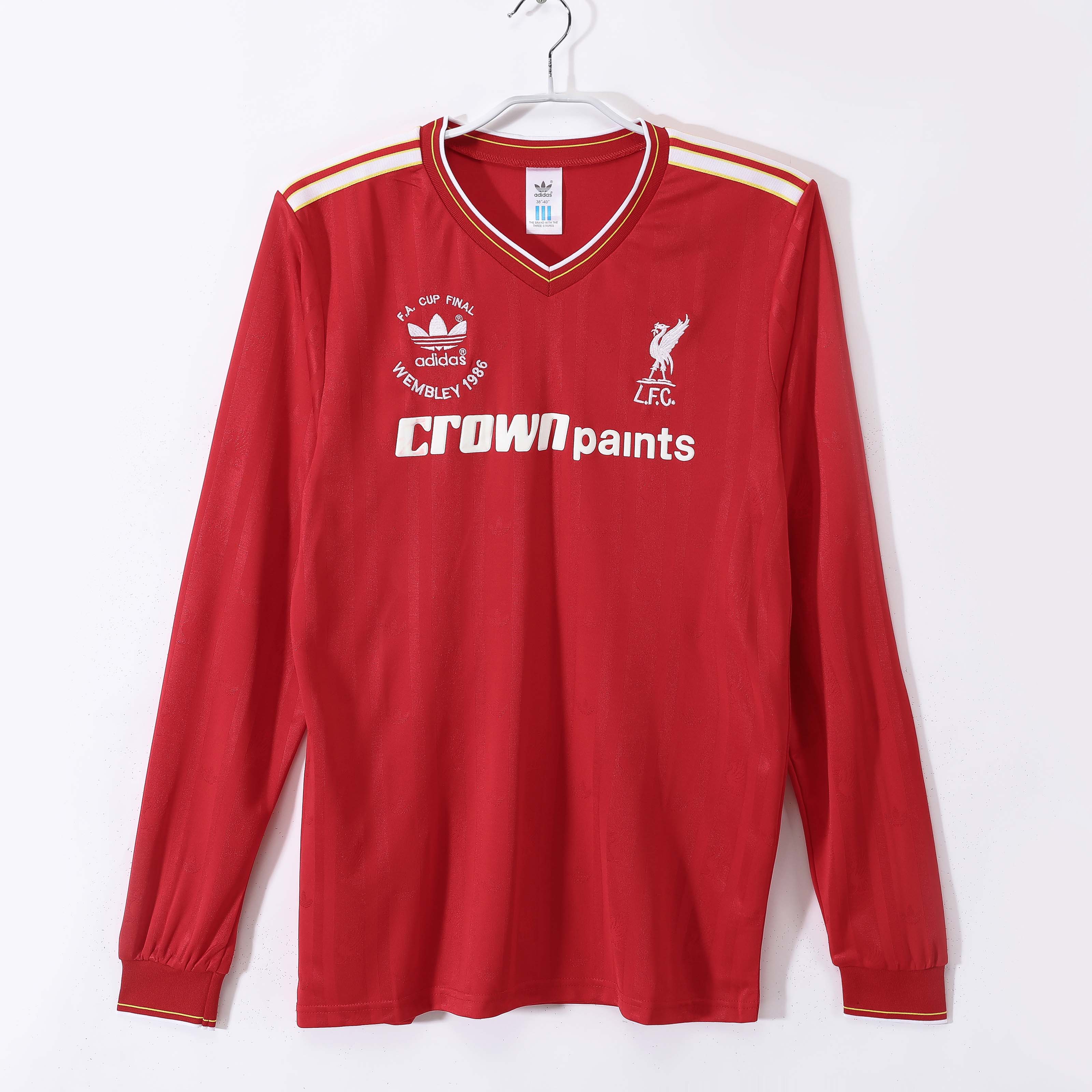 1986/1987 Retro Long Sleeve Liverpool Home Football Shirt 1:1 Thai Quality