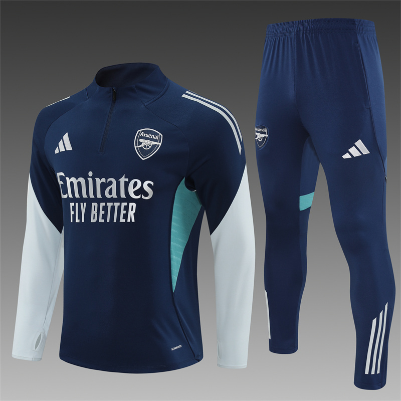 8e7a6673685e5207518c0b0476cf15d2 2025/2026 Arsenal Half-Pull Training Suit Football Shirt 1:1 Thai Quality Set