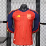 2026 Long Sleeve Player Version Spain Home World Cup Football Shirt 1:1 Thai Quality