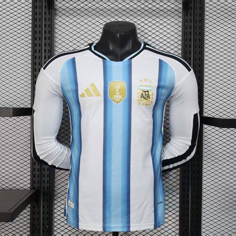 8eb92325e47fd58893e59bc704612dba 2026 Player Version Long Sleeve Argentina Home Football Shirt 1:1 Thai Quality