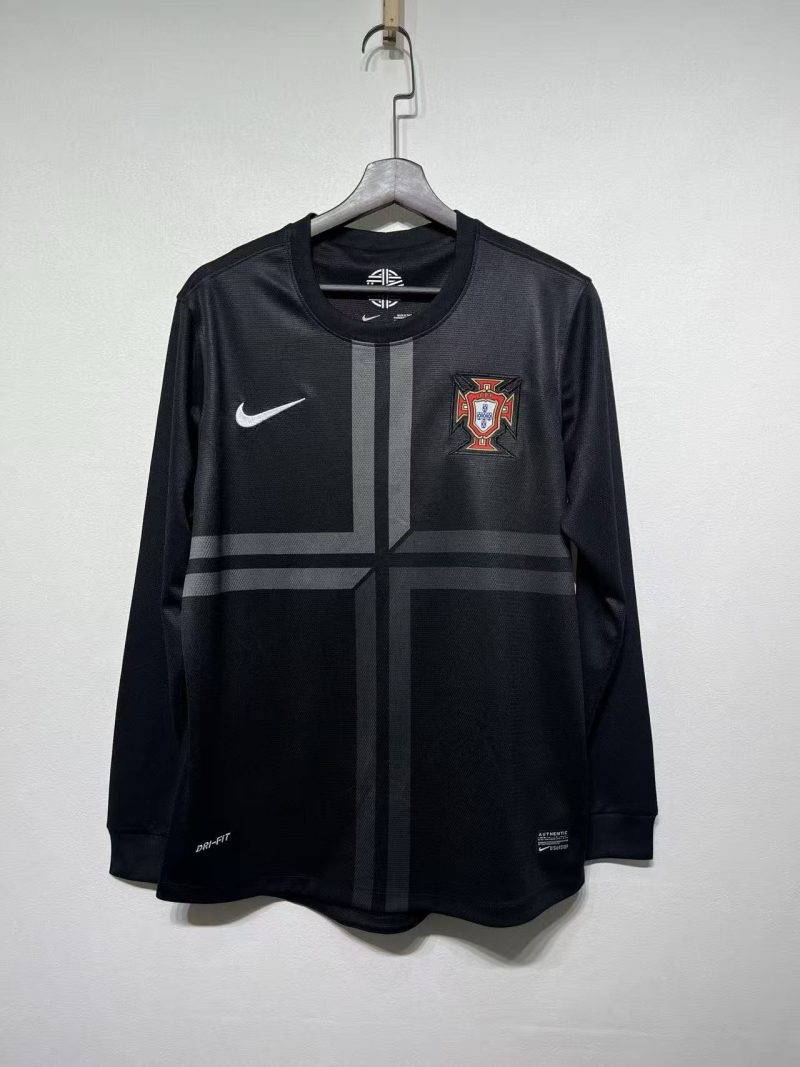 8edf05228fc24bf1eabd283acdb7dd90 2012 Retro Long Sleeve Portugal Third Football Shirt 1:1 Thai Quality