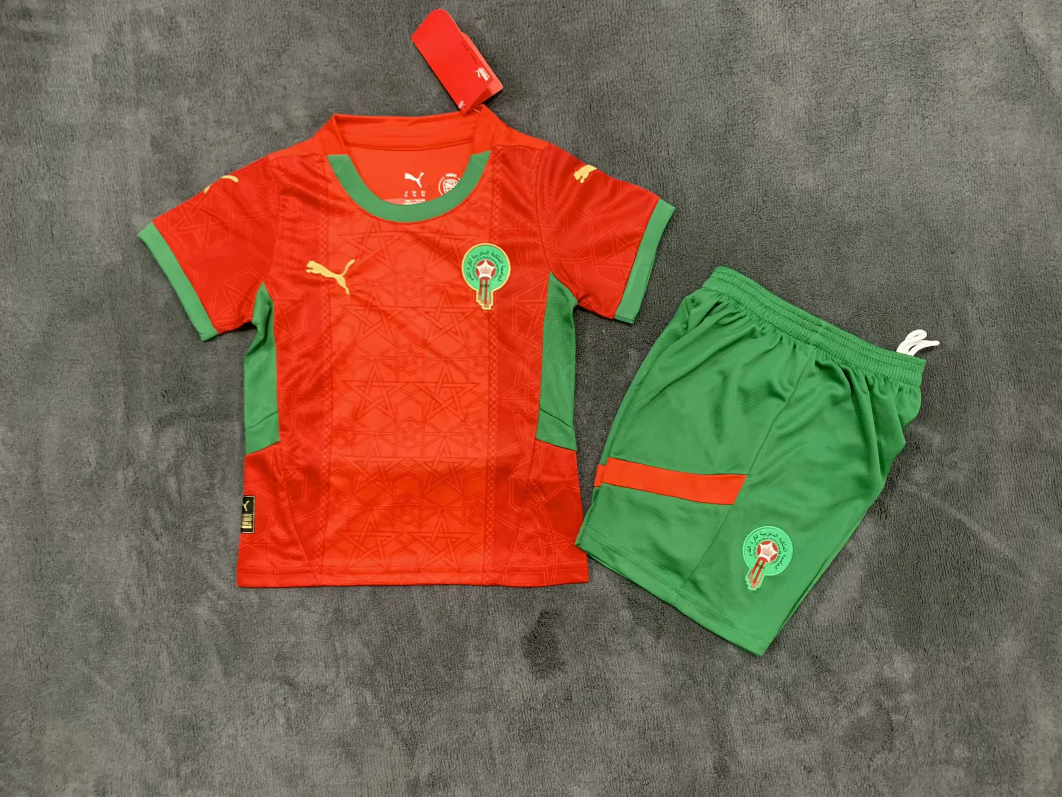 2024 Morocco Home Football Shirt Kids Size 1:1 Thai Quality