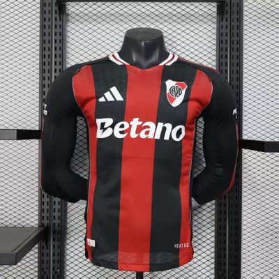 2025/2026 Player Version Long Sleeve River Plate Away Football Shirt 1:1 Thai Quality