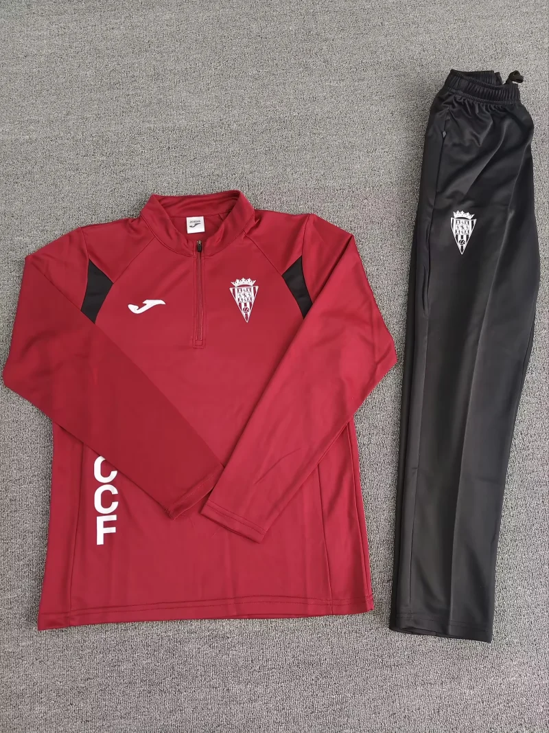 92c9d67532f7954cdaa78cde7b1956e8 2025/2026 Cordoba CF Half-Pull Training Wear Football Shirt
