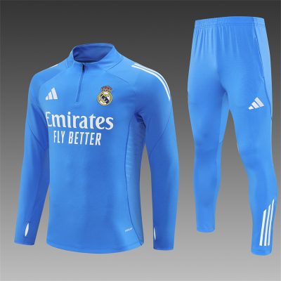 2025/2026 Real Madrid Half-Pull Training Suit Football Shirt 1:1 Thai Quality Set