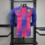 2025/2026 Long Sleeve Player Version Barcelona Home Football Shirt 1:1 Thai Quality