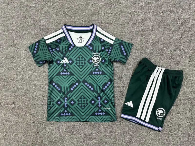 980c0d014a29965c99b27779572004ab 2026 Saudi Arabia Home Football Shirt Kids Size 1:1 Thai Quality